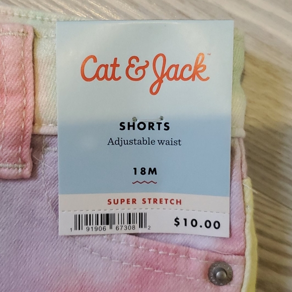 Cat & Jack Girls Tie dye Shorts. New - Picture 3 of 7
